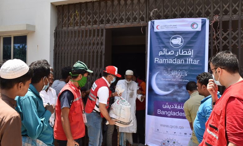 QRCS Distributes Food Parcels to Vulnerable People in Bangladesh QRCS Distributes Food Parcels to Vulnerable People in Bangladesh
