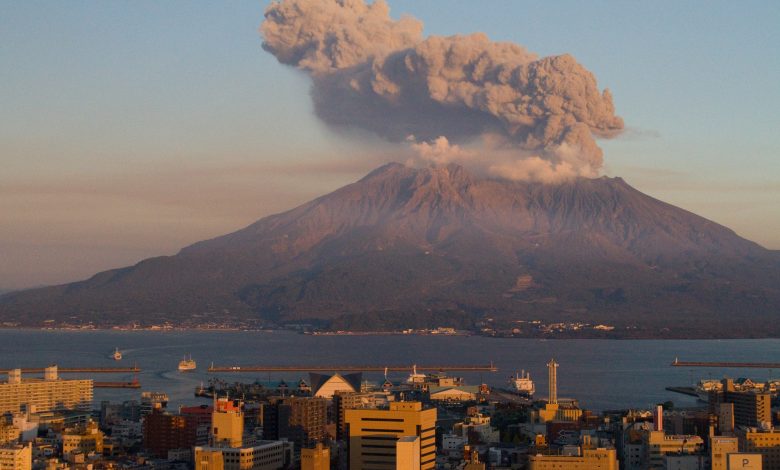Sakurajima volcano in southwestern Japan erupts Sakurajima volcano in southwestern Japan erupts