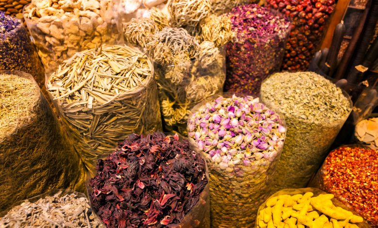 Prices of spices and nuts in Souq Waqif Prices of spices and nuts in Souq Waqif