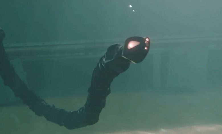 CMU’s latest snakebot can swim underwater CMU’s latest snakebot can swim underwater