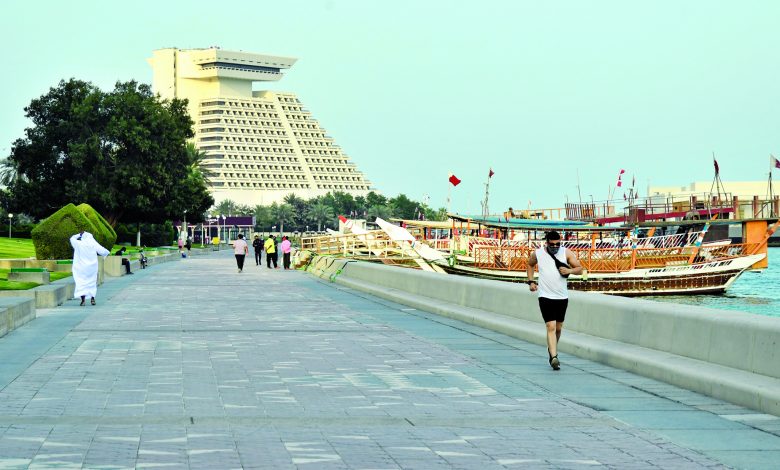 Doha Corniche .. the perfect destination for athletes in Ramadan Doha Corniche .. the perfect destination for athletes in Ramadan