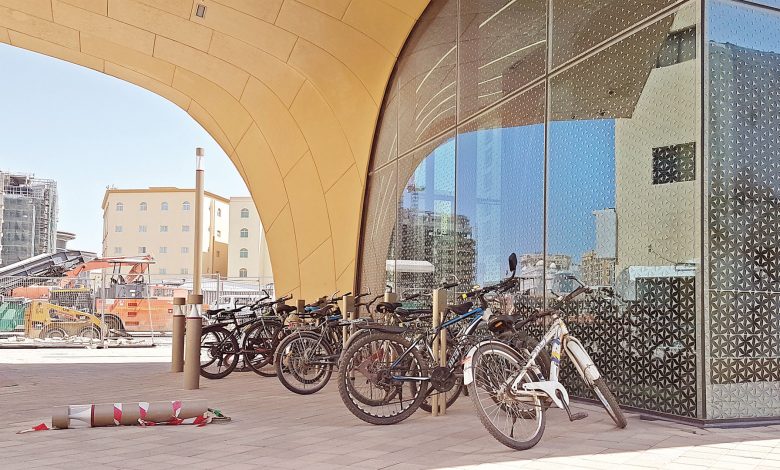 Neglected bikes in metro station parking lots Neglected bikes in metro station parking lots