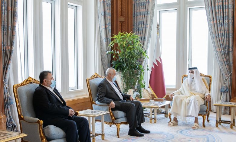 Amir Meets Head of Hamas Political Bureau Amir Meets Head of Hamas Political Bureau