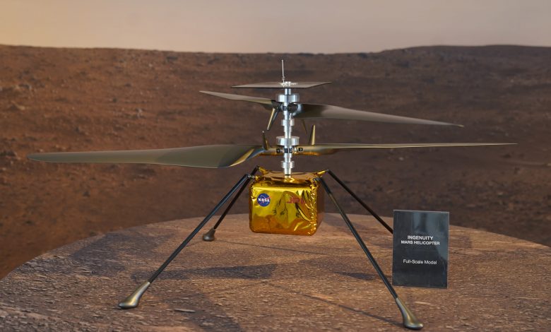 NASA Mars helicopter heard humming through planet's thin air NASA Mars helicopter heard humming through planet's thin air