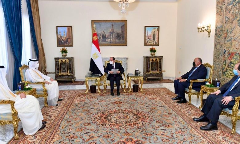 Message from HH the Amir to the Egyptian President Message from HH the Amir to the Egyptian President