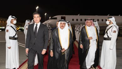 President of Kurdistan Region in Iraq Arrives in Doha