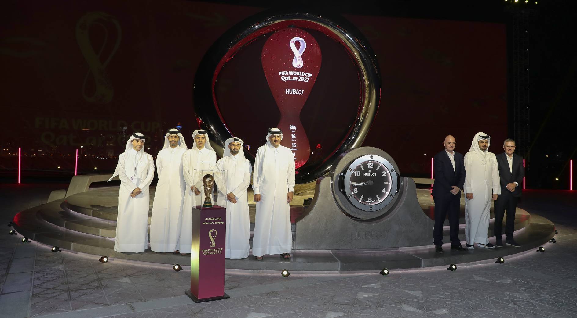 Prime Minister Attends Unveiling Ceremony of Countdown Clock for FIFA World Cup Qatar 2022