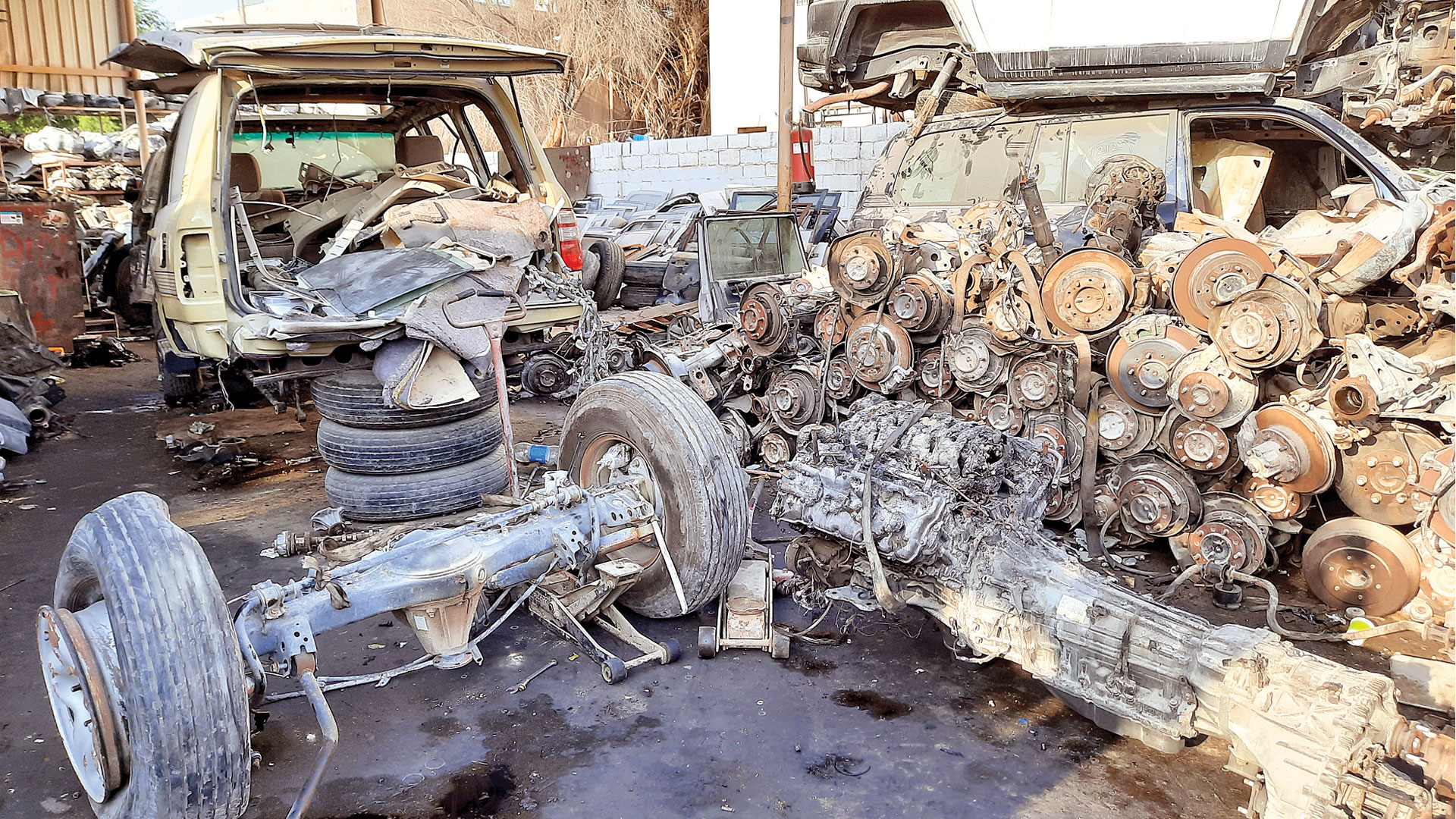 Prohibitively high prices of used car parts