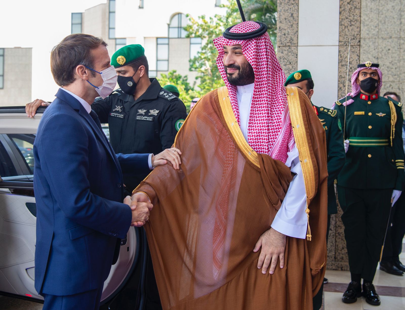 Saudi Crown Prince Meets French President