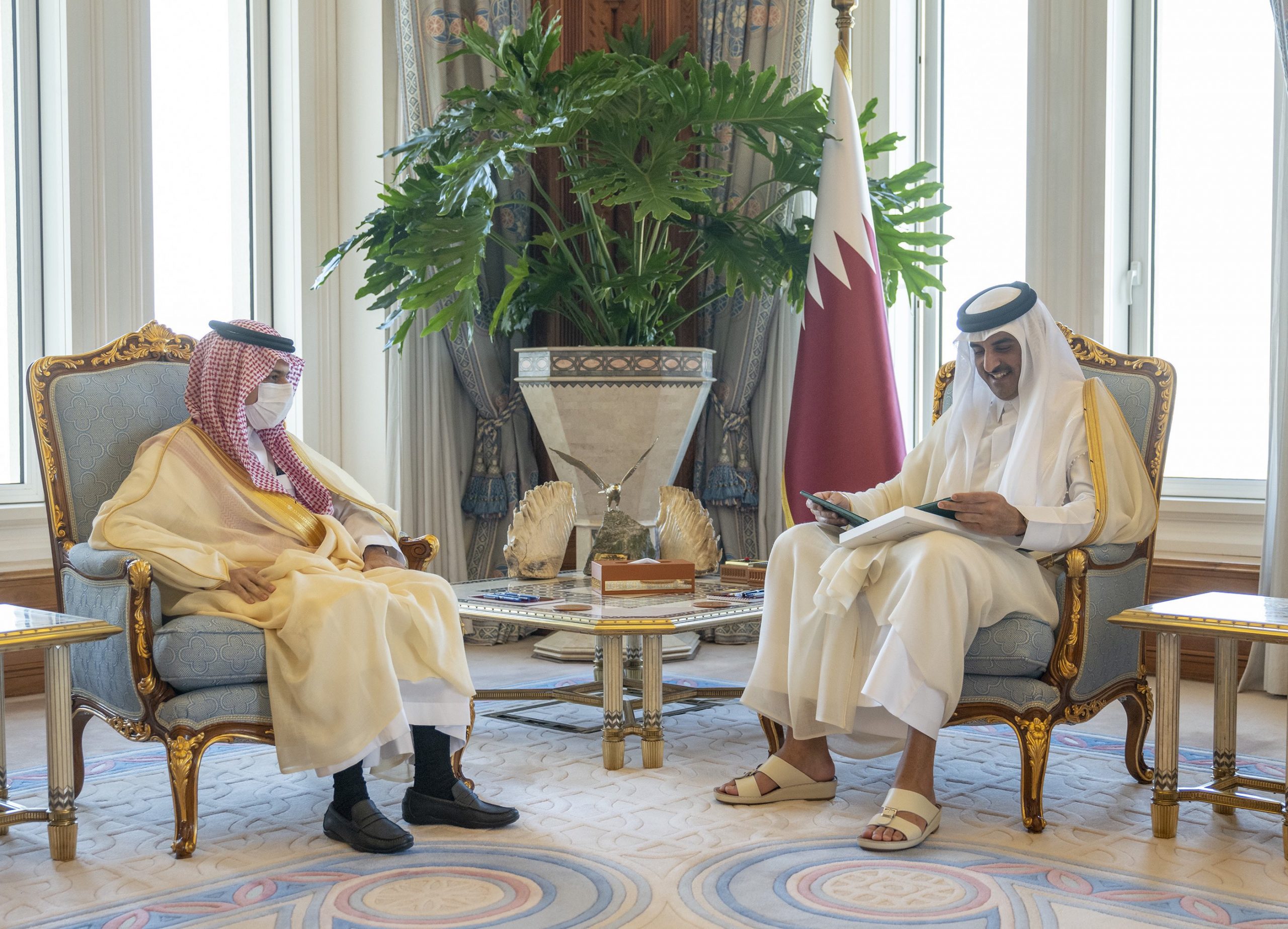 Amir Receives Written Message from Custodian of Two Holy Mosques