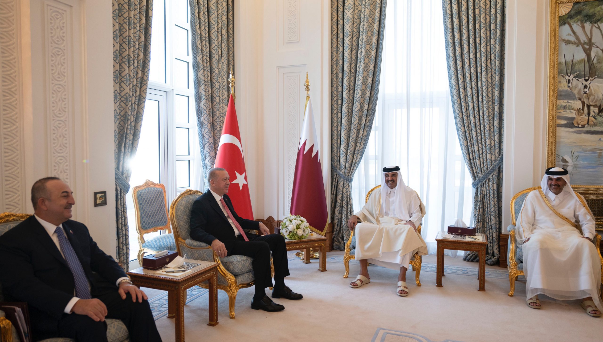 Amir, Turkish President Chair 7th Session of Supreme Strategic Committee