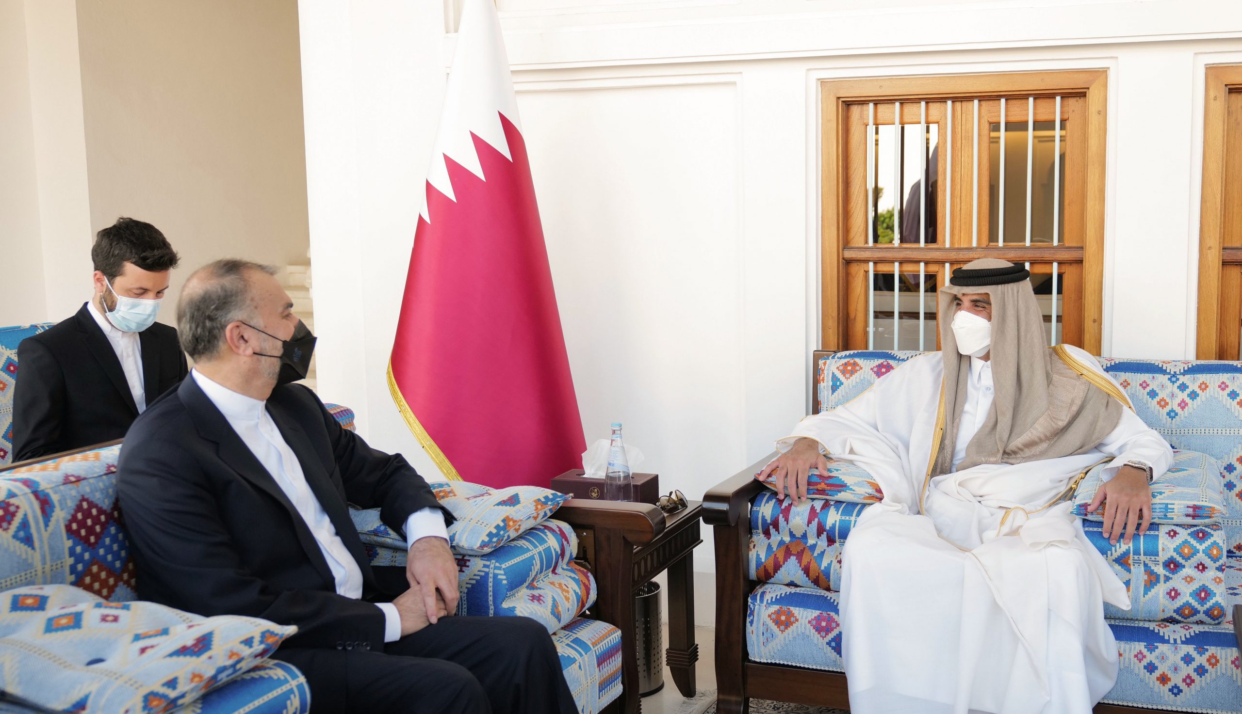 HH the Amir Meets Iranian Foreign Minister