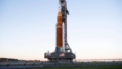 NASA’s Giant Moon Rocket Reaches the Launchpad for the First Time