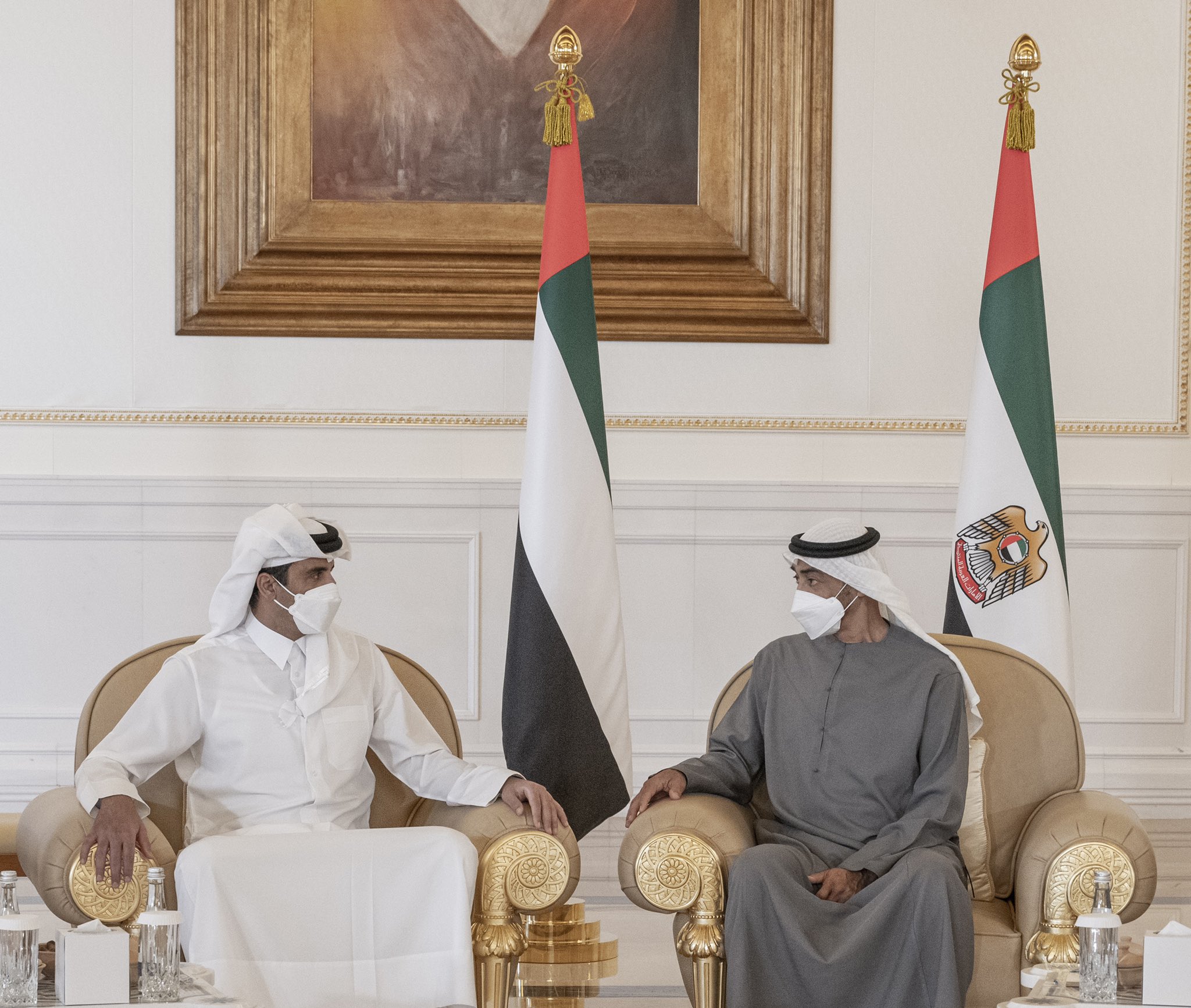 HH the Amir Offers Condolences to President of the United Arab Emirates
