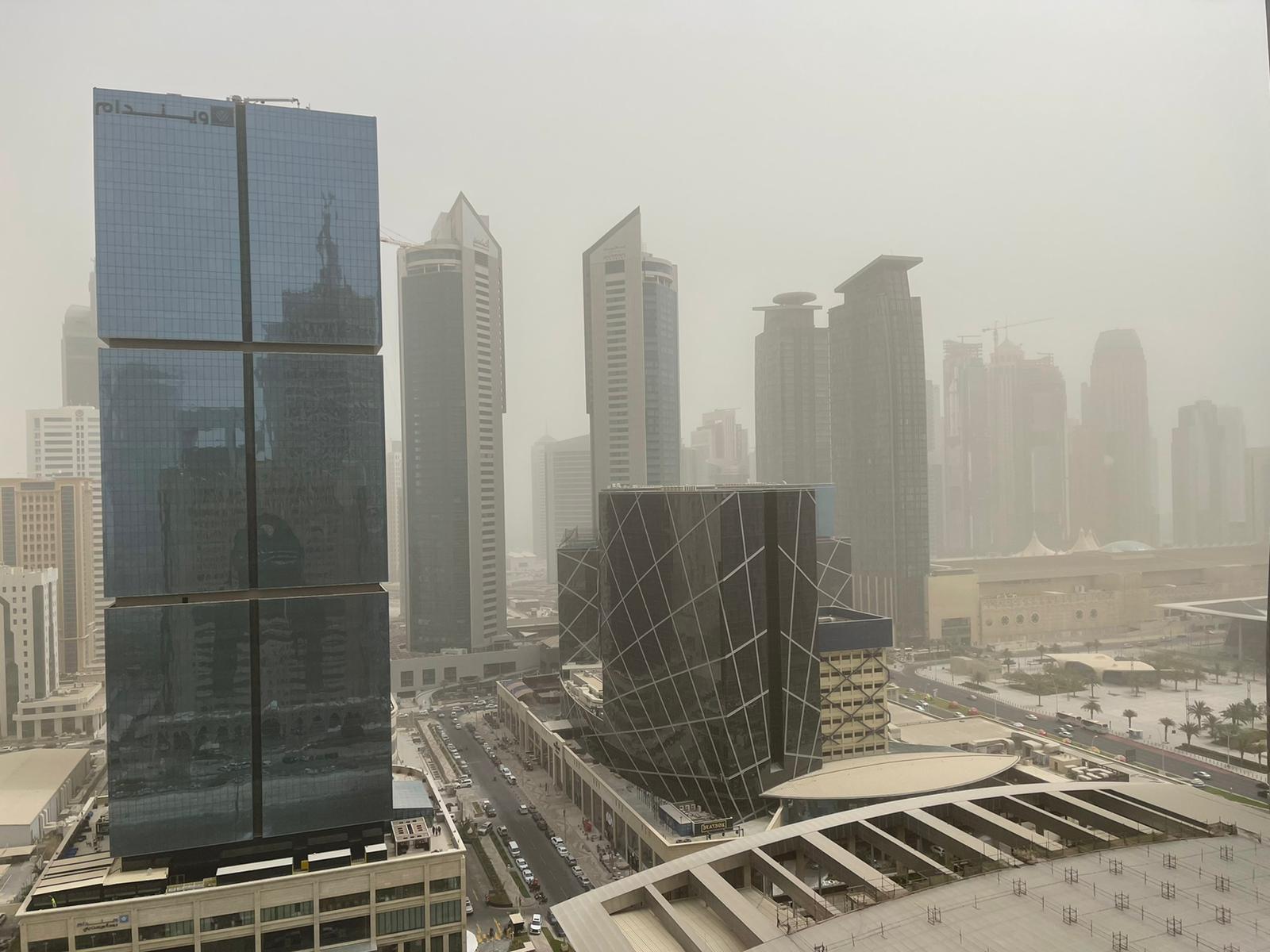 Latest Satellite images show dust mass approaching; expected to affect Qatar by late night