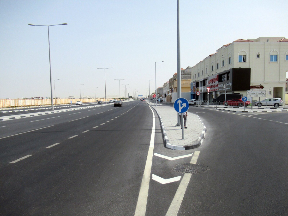 Ashghal completes service road work on Jasim Bin Hamad Street