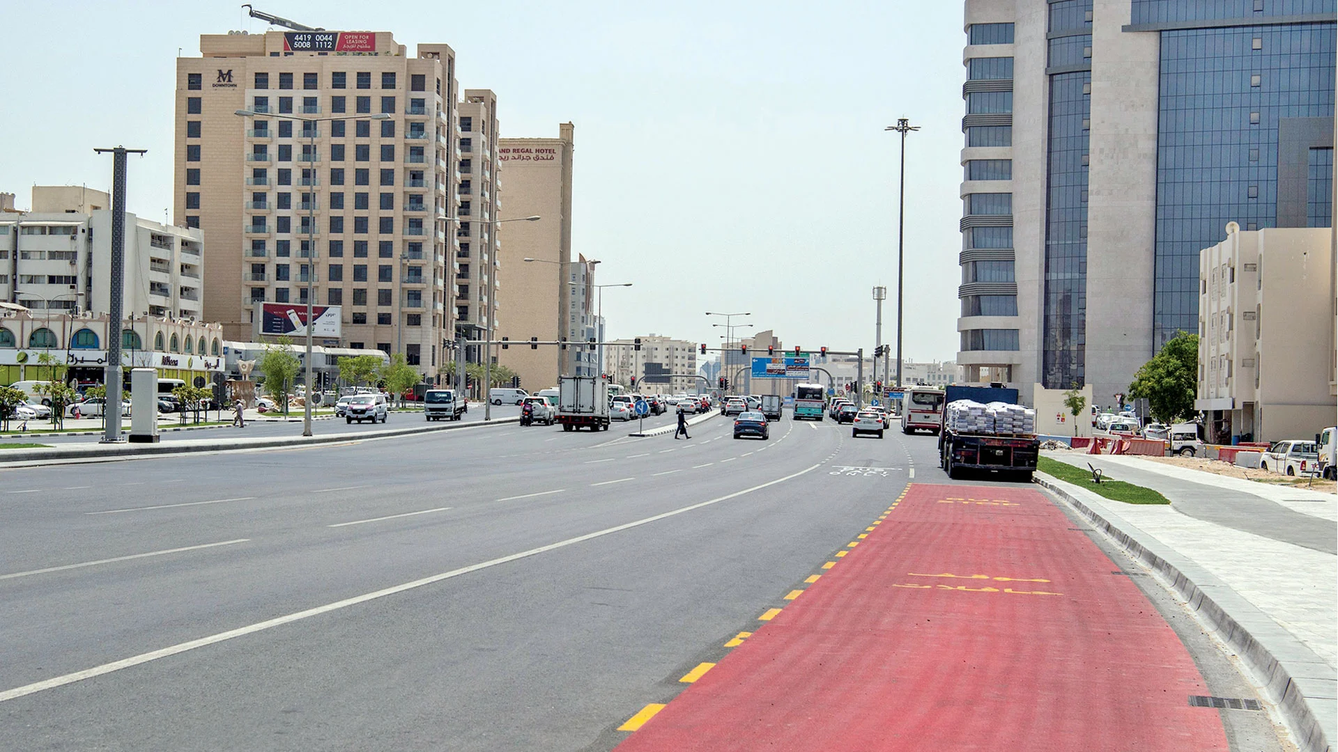 One Lane on A-Ring Road Dedicated Only for Public Buses, Taxis