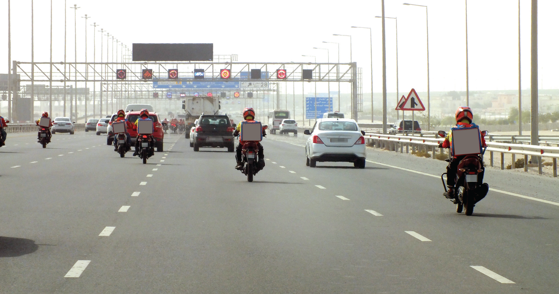 Do motorbike delivery drivers pose a threat to road safety?